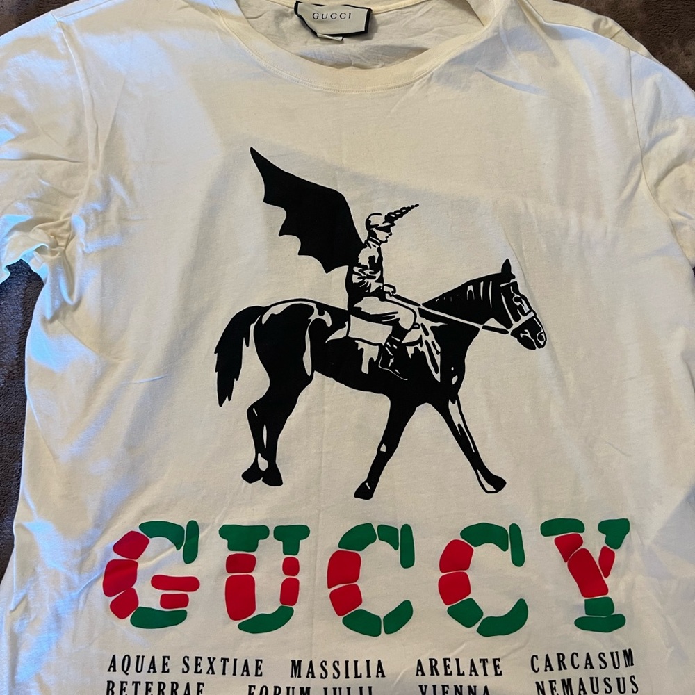 Gucci winged jockey t shirt